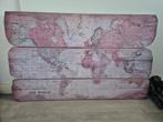 Houten Wereldkaart Decoratie, Ophalen, Gebruikt