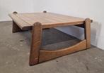 Brutalist eiken salontafel, Ophalen of Verzenden