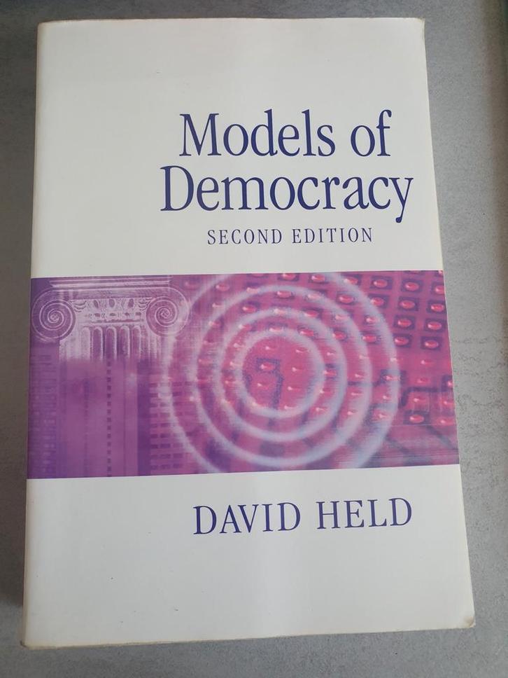 Models of Democracy - David Held, Boeken, Politiek en Maatschappij, Gelezen, Politiek en Staatkunde, Wereld, Ophalen of Verzenden