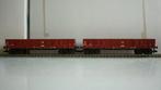 2 Fleischmann H0 Ealmo hoge boordwagons, Gebruikt, Gelijkstroom, Fleischmann, Wagon