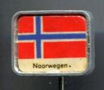 Noorwegen vlag papier op aluminium speldje ( S_139 ), Speldje of Pin, Stad of Land, Zo goed als nieuw, Verzenden