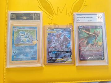 Pokemon kaarten tag team celebrations graded hits ap mewtwo beschikbaar voor biedingen