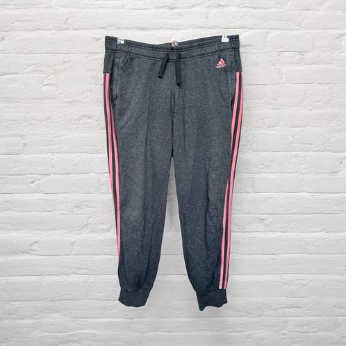 Adidas Broek Maat L Grijs Roze Joggingbroek, Kleding | Dames, Broeken en Pantalons, Gedragen, Maat 42/44 (L), Grijs, Lang, Verzenden
