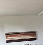 Schilderij, 2 meter breed en 50 cm hoog, Huizen en Kamers