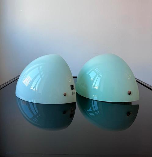 2x Vintage wandlampen door Aureliano Toso Murano glas, Huis en Inrichting, Lampen | Wandlampen, Zo goed als nieuw, Glas, Ophalen of Verzenden