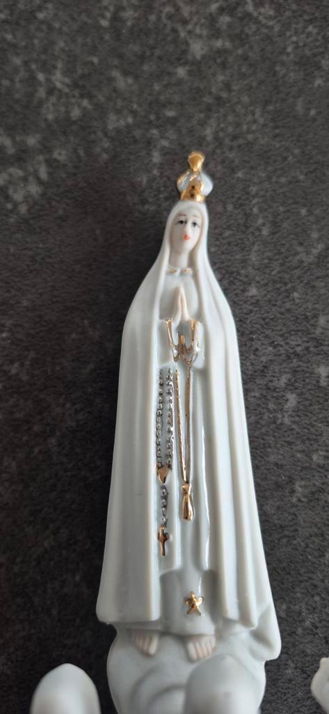 Maria Beeldje - Fatima Verschijning - 16cm, Antiek en Kunst, Antiek | Religie, Ophalen of Verzenden