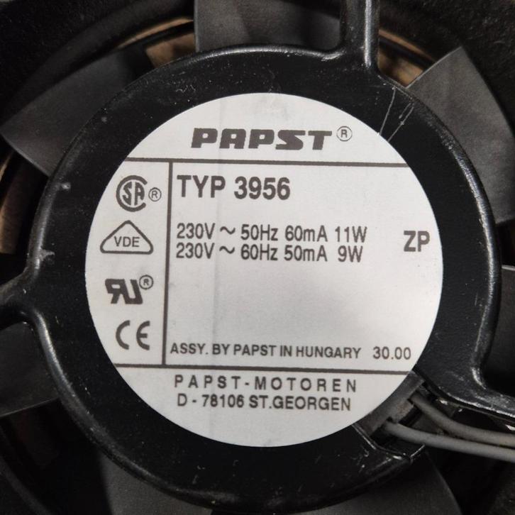 kleine koeler / ventilator  PAPST TYP 3956   230 VOLT, Hobby en Vrije tijd, Elektronica-componenten, Nieuw, Ophalen of Verzenden