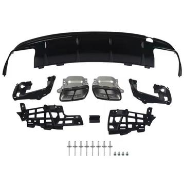 Mercedes CLA45 AMG look Uitlaten + Diffuser C117 beschikbaar voor biedingen