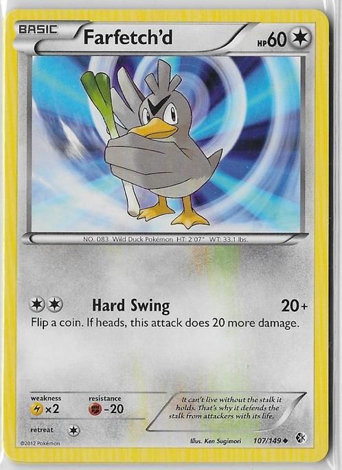 Boundaries Crossed,  Farfetchd [uncommon] 107/149, Hobby en Vrije tijd, Verzamelkaartspellen | Pokémon, Nieuw, Losse kaart, Verzenden