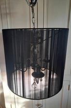 Grote moderne hanglamp zwart Barocco Intergamma, Huis en Inrichting, Lampen | Kroonluchters, Ophalen of Verzenden, Zo goed als nieuw