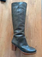 Bruine leren laarzen maat 39, Ophalen of Verzenden, Gedragen, Bruin, Lage of Enkellaarzen