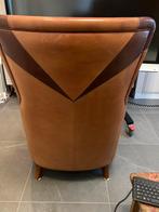 Vintage Leren Fauteuil Zeer Goede staat uniek blikvanger, Huis en Inrichting, Ophalen, Gebruikt, 75 tot 100 cm, Retro