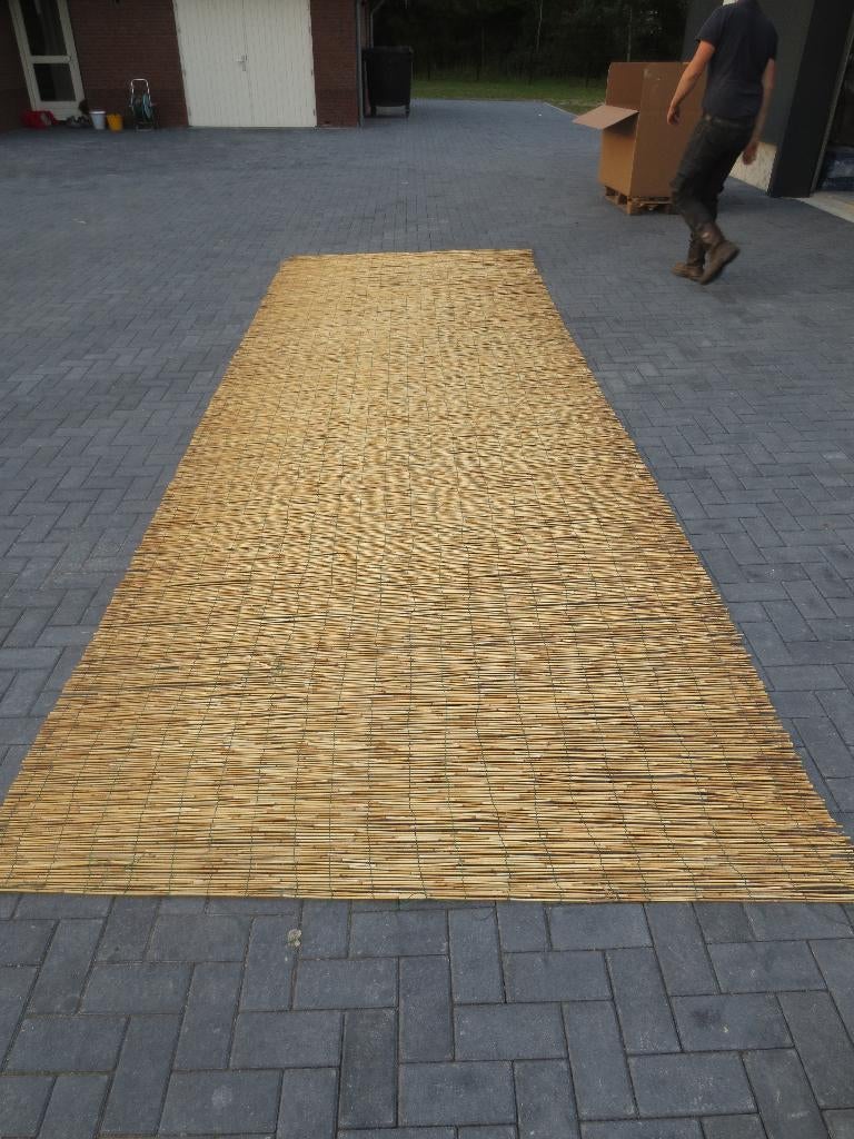 Lentedeal!! Mooie rietmatten 2 meter hoog x 5,50/6 meter!!