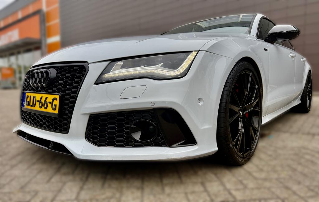 Audi S7 4.0 TFSI WIT B&O SOFTCLOSE PAREL, Auto's, Audi, Automaat, 4 stoelen, Wit, Vierwielaandrijving