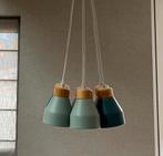 Cluster design hanglamp Albert, Huis en Inrichting, Lampen | Hanglampen, Ophalen, Zo goed als nieuw, Hout, Minder dan 50 cm