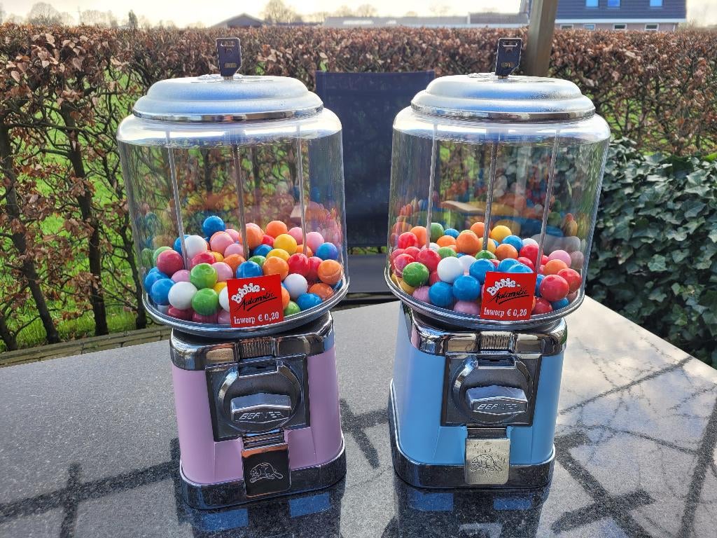 BEAVER kauwgomballen automaten retro fifties sixties ..., Verzamelen, Automaten | Overige, Ophalen