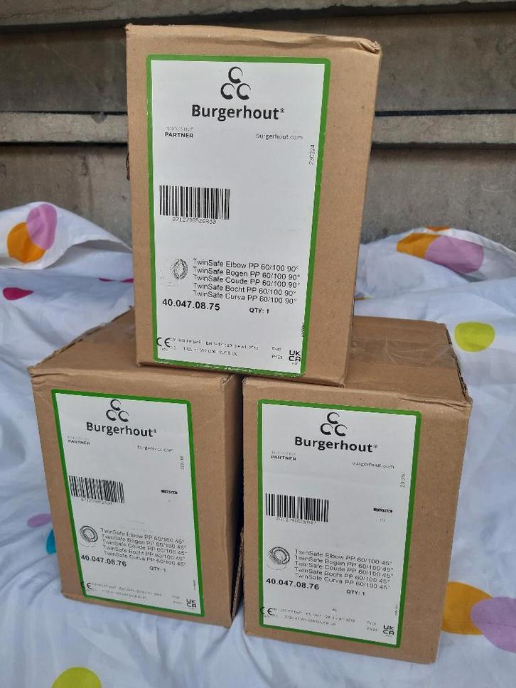 Burgerhout TWINSAFE BOCHT PP 60/100 45, Doe-het-zelf en Verbouw, Buizen en Afvoer, Overige typen, Pvc, Minder dan 2 meter, 80 mm of meer