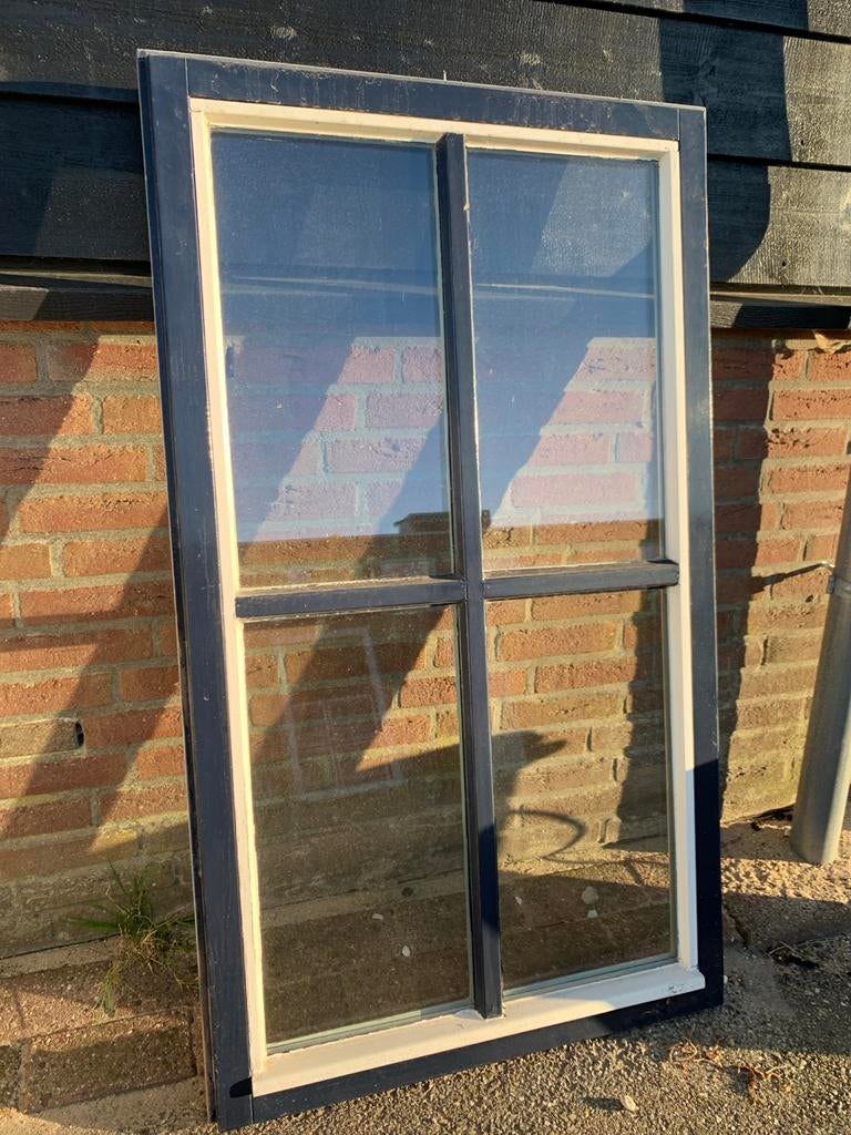 Mooi raamkozijn met roedes, Ophalen, Gebruikt, Minder dan 75 cm, Raamkozijn
