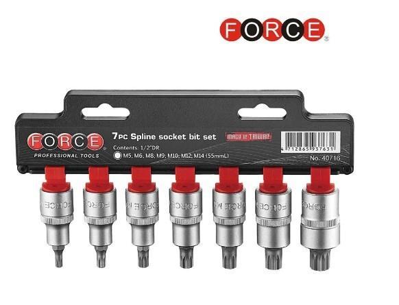 Veeltand Force doppenset 7 dlg. [40716], Auto diversen, Autogereedschap, Nieuw, Ophalen of Verzenden