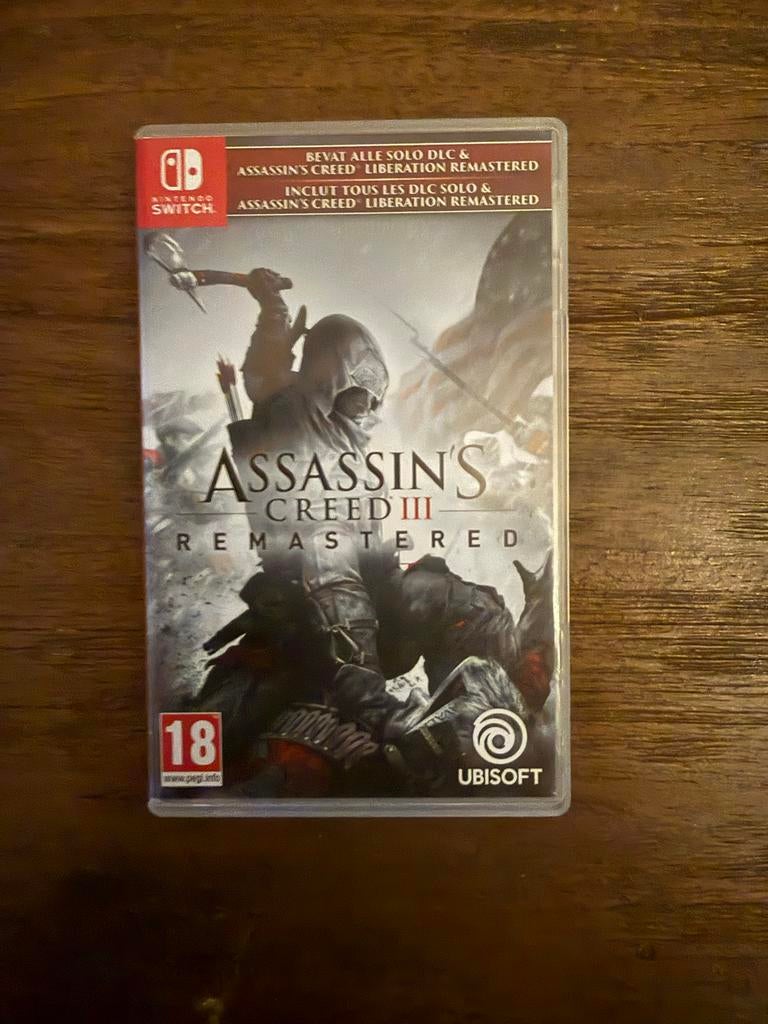 Assassin's Creed III Remastered Nintendo Switch, Ophalen of Verzenden, Gebruikt, Avontuur en Actie, Vanaf 18 jaar