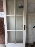 Binnendeur met glas, Ophalen, Gebruikt, 80 tot 100 cm, Binnendeur