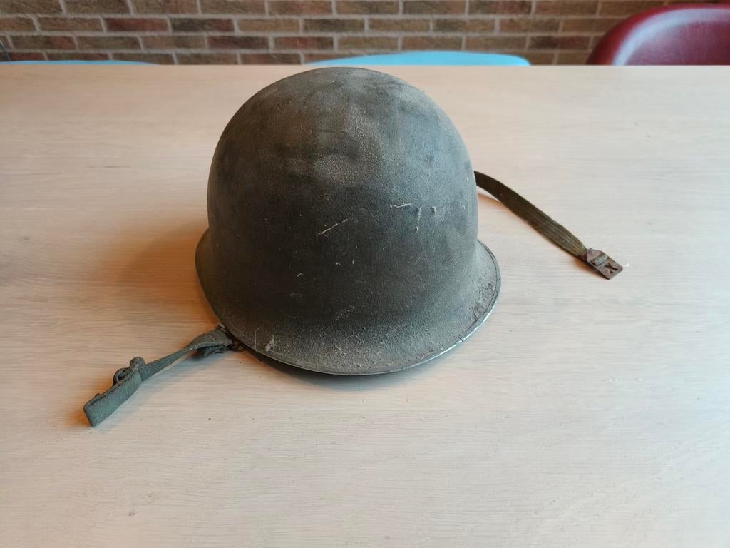 Oude Franse gevechtshelm, Verzamelen, Militaria | Algemeen, Ophalen, Landmacht, Amerika