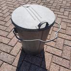 Brocante zinken vuilnisemmer - gaaf -, Antiek en Kunst, Curiosa en Brocante, Ophalen