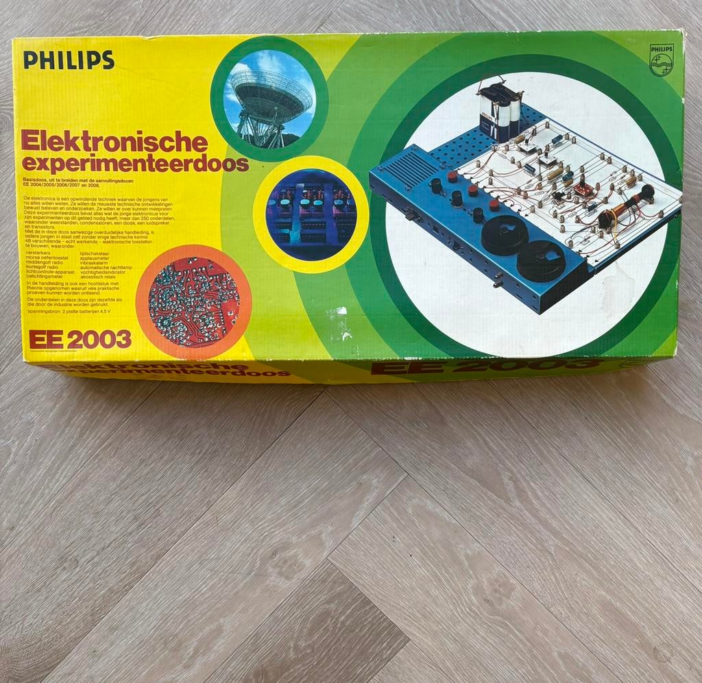 Philips EE2003 elektronische experimenteerdoos, Ophalen, Gebruikt
