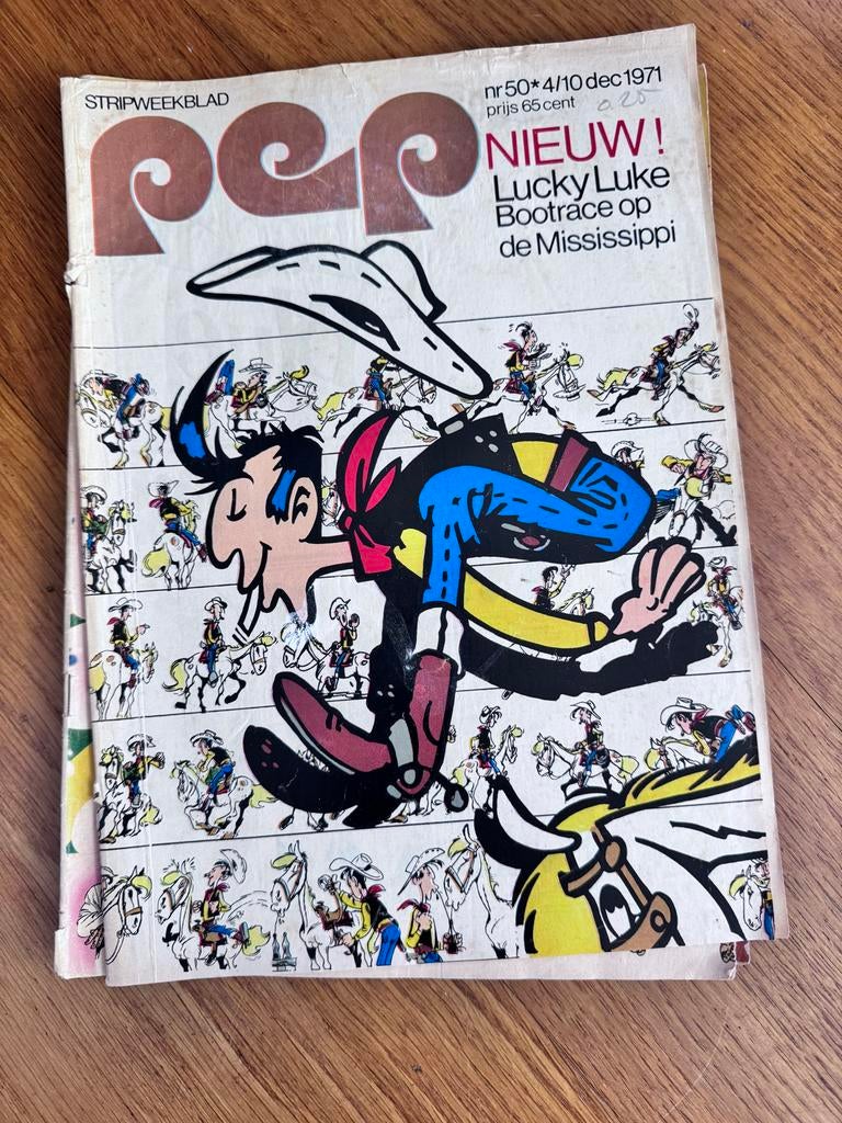 4x PEP stripweekblad uit de jaren '70, Boeken, Meerdere stripboeken, Ophalen of Verzenden, Gelezen
