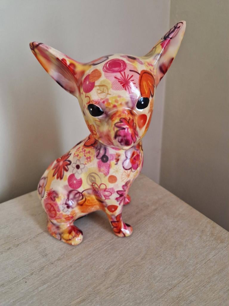 Pomme Pidou Chihuahua, Verzamelen, Spaarpotten, Ophalen of Verzenden, Nieuw, Steen, Aardewerk of Keramiek, Dier