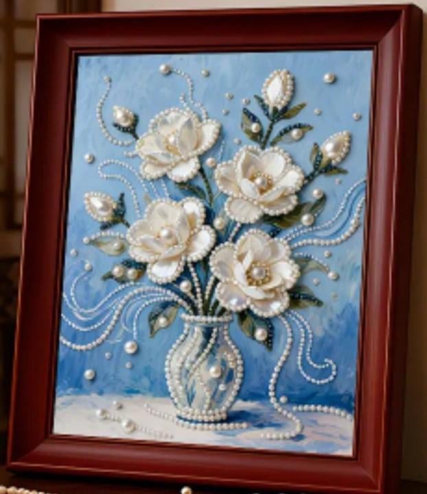 Parel diamond painting, Ophalen of Verzenden, Nieuw, Knutselwerk