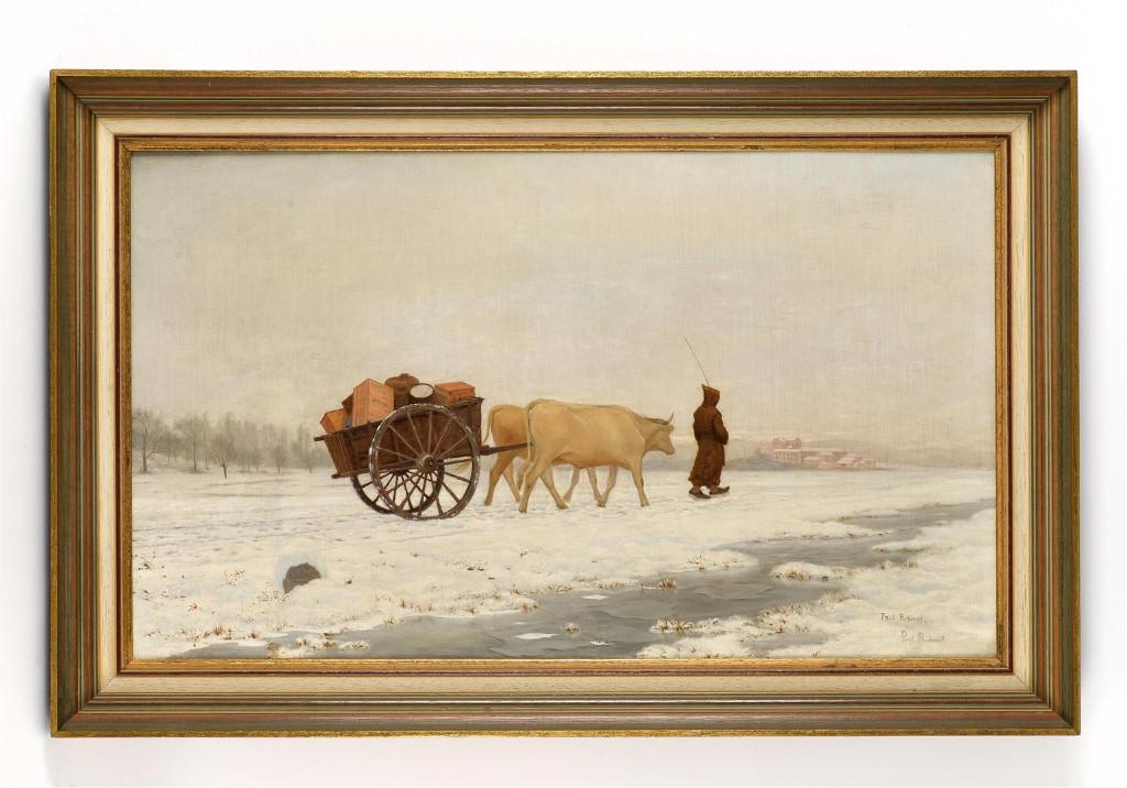 Paul Gustave Robinet (1845-1932)zeer zeldzaam meesterwerk, Antiek en Kunst, Kunst | Schilderijen | Klassiek, Ophalen