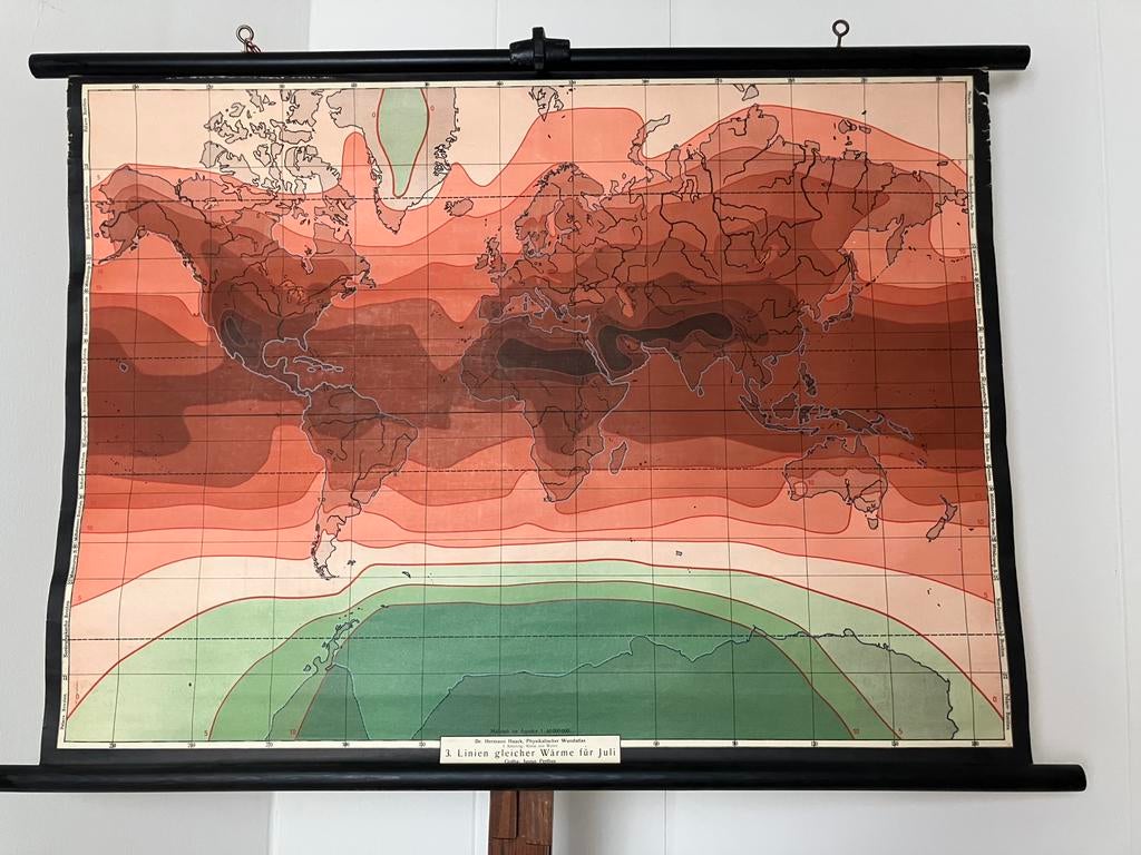 Schoolplaat Klimaat door Haack, Ophalen of Verzenden, Natuur en Biologie