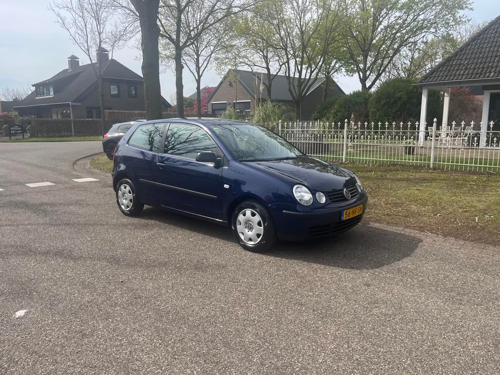 Volkswagen Polo 1.4-16V Airco, Cruise, 3drs 195100km. N.A.P, Auto's, Volkswagen, Voorwielaandrijving, Stof, 4 cilinders, Blauw