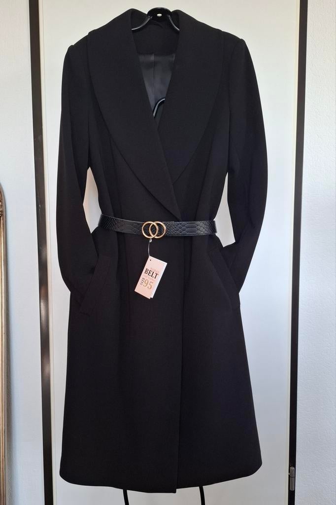 Zwarte jas, ZARA, ook als Robe Manteau te dragen maat 38/40, Maat 38/40 (M), Verzenden, Zo goed als nieuw, Zara