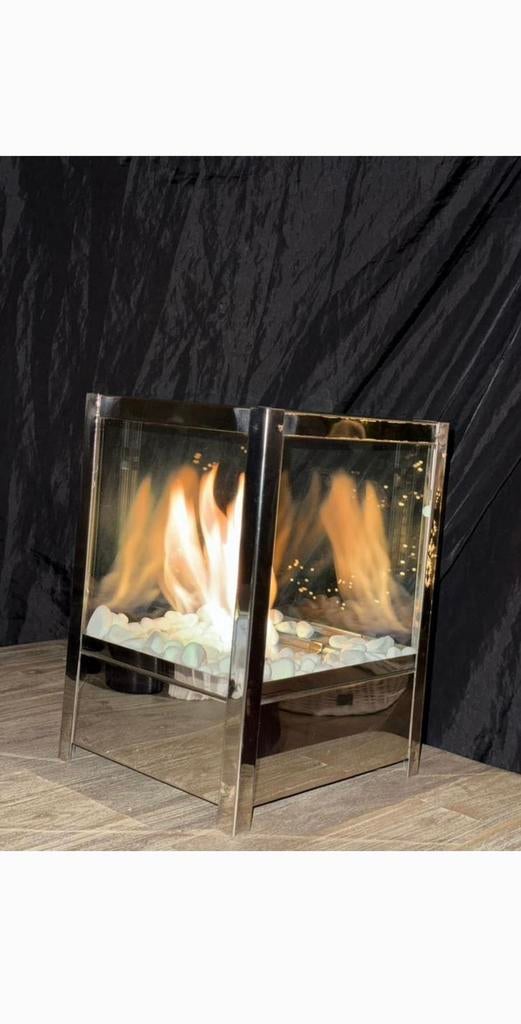 Bijzondere vrijstaand design tafelhaard  bio-ethanol, Huis en Inrichting, Haarden, Ophalen, Zo goed als nieuw, Vrijstaande haard