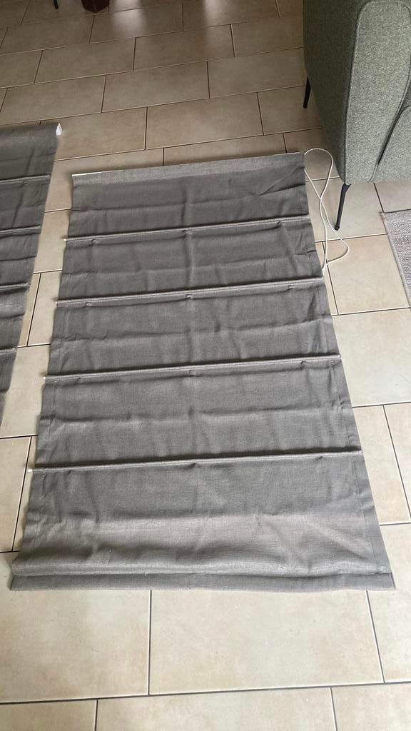 Beige vouwgordijn, Huis en Inrichting, Stoffering | Gordijnen en Lamellen, Ophalen, Zo goed als nieuw, Beige, Minder dan 100 cm