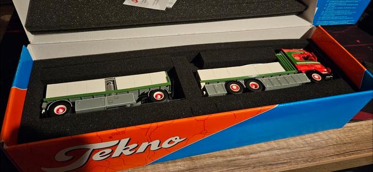 Tekno Scania R Donslund R099037, Hobby en Vrije tijd, Modelauto's | 1:50, Zo goed als nieuw, Bus of Vrachtwagen, Tekno, Ophalen of Verzenden