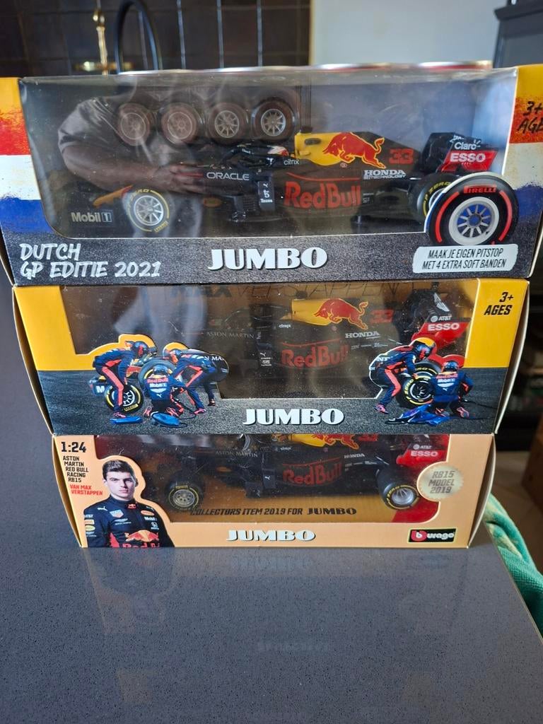 Max Verstappen Red Bull Racing F1 Modelauto's (3 stuks), Auto, 1:32 tot 1:50, Nieuw, Ophalen