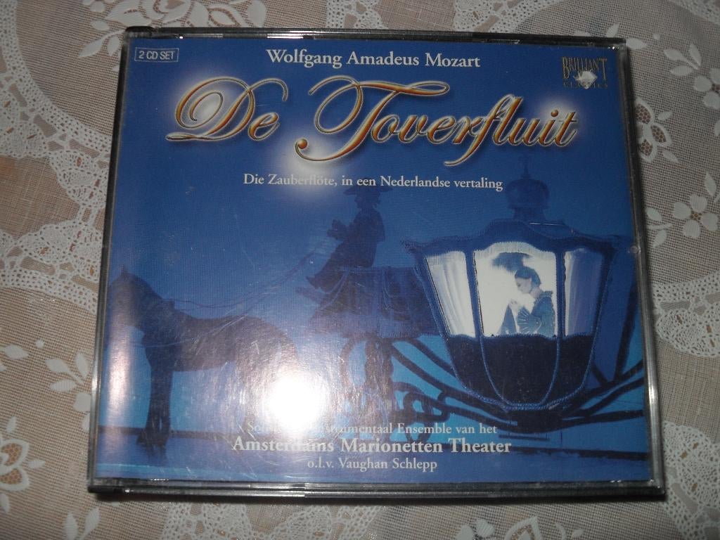 2 CD BOX MOZART-DE TOVERFLUIT., Cd's en Dvd's, Cd's | Klassiek, Zo goed als nieuw, Opera of Operette, Classicisme, Met libretto