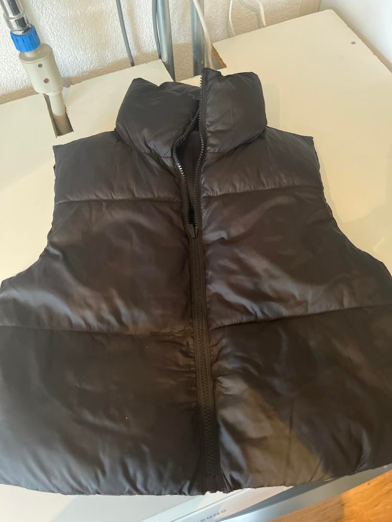 Zwarte bodywarmer maat XS met zakken, Ophalen of Verzenden, Gedragen, Maat 34 (XS) of kleiner, Zwart