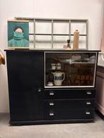 Vintage dressoir / Sideboard / buffetkast, Ophalen, Studio Larilo, Glas, 100 tot 150 cm