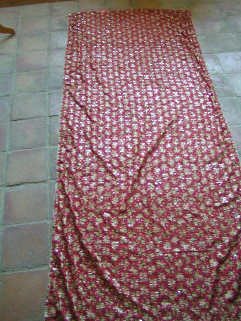 nieuwe India sjaal bij pailletten nr XX 821, Verzenden, Nieuw, Maat 46/48 (XL) of groter, Sjaal