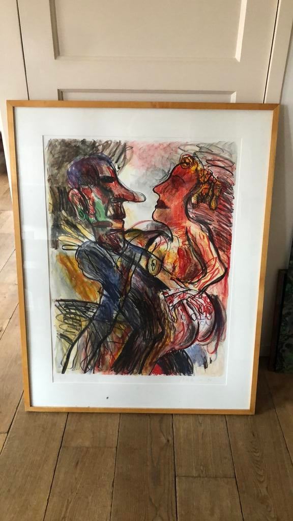 Anton Martineau zeefdruk, Ophalen