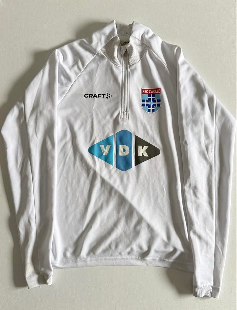 PEC Zwolle warming up top 2022 2023 Maat XS, Sport en Fitness, Maat XS of kleiner, Ophalen of Verzenden, Gebruikt, Shirt