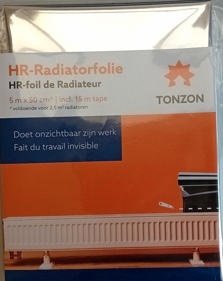 Te Koop: Twee HR-radiatorfolies, nieuw. , Doe-het-zelf en Verbouw, Isolatie en Afdichting, Nieuw, Overige materialen, Minder dan 4 cm