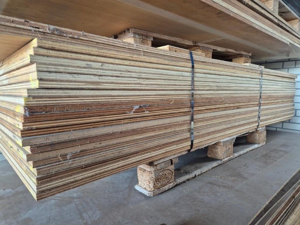 Houten platen, Doe-het-zelf en Verbouw, Platen en Panelen, Ophalen, Gebruikt, Overige materialen, Minder dan 20 mm