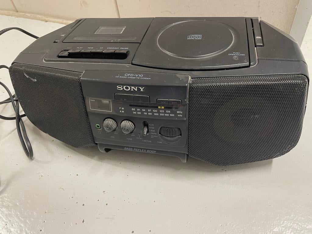 Sony Draagbare Radio Cassette CD Speler, Ophalen of Verzenden, Gebruikt, Radio, Met cd-speler