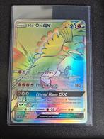 rainbow ho-oh gx jumbo pokemon kaart, Ophalen of Verzenden, Zo goed als nieuw, Losse kaart, Foil