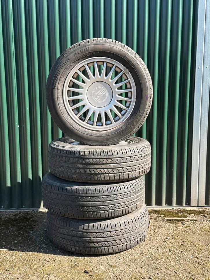 Volvo Aries velgen met zomerbanden 5 x 108, Auto-onderdelen, Banden en Velgen, Banden en Velgen, Zomerbanden, 15 inch, 195 mm